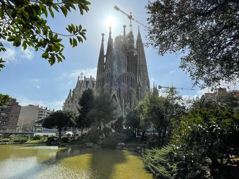 Plaça de Gaudí Stock Photos
