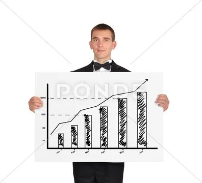 Placard with chart Stock Photos