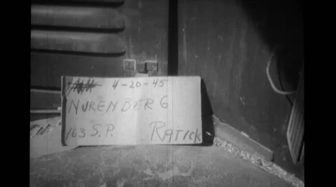 Placard with details on floor Stock Footage 39933394