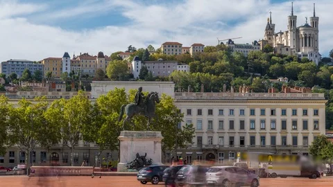 Place Bellecour 스톡 동영상 127305021
