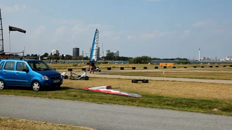 Place for blowcarts Video stock 40579985