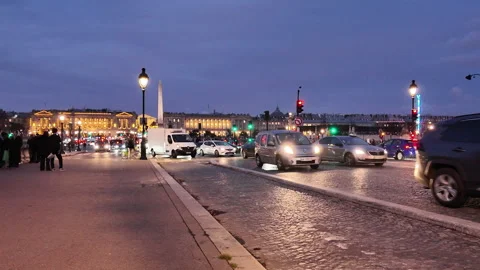 Place Concorde Paris Stock Footage 323471114