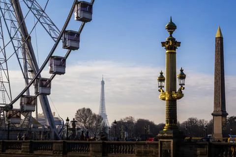 Place of the concorde in Paris Stock Photos