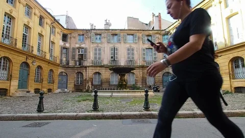 Place d'Albertas in 4k Stock Footage 98706991