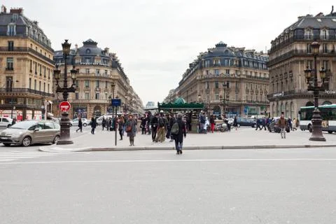 Place de l opera (opera square) in paris Stock-Fotos