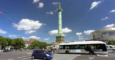 Place de la Bastille Stock Footage 316725746
