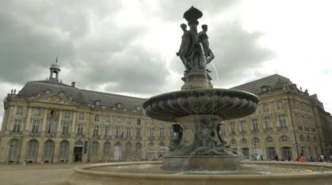 Place De La Bourse - Bordeaux France - HD 4k+ Stock Footage 40918225