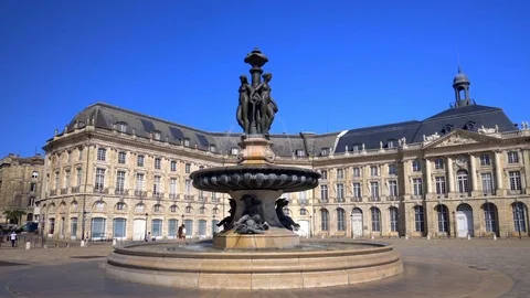 Place de la Bourse in Bordeaux France Stock Footage 117174889