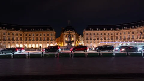 Place de la Bourse in Bordeaux Stock Footage 338094954