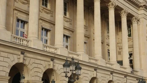 Place de la Concorde architecture in Paris, France Stock Footage 344829088