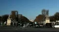 Place de la Concorde, Champs-Elysees, Arc de Triomphe in Paris, France HD Footage