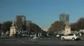 Place de la Concorde, Champs-Elysees, Arc de Triomphe in Paris, France HD Footage