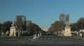 Place de la Concorde, Champs-Elysees, Arc de Triomphe in Paris, France HD Footage