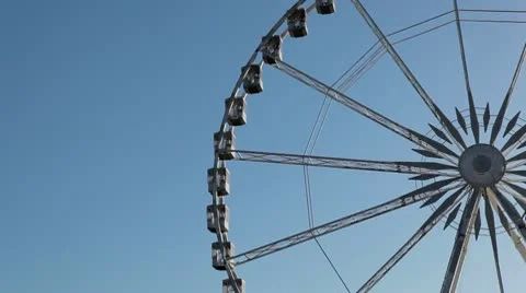Place de la Concorde, Egyptian Obelisk, Ferris Wheel in Paris, France Stock Footage 10680694