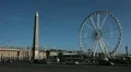 Place de la Concorde, Egyptian Obelisk, Ferris Wheel in Paris, France HD Footage