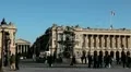 Place de la Concorde, Madeleine church, Fountain in Paris, France HD Footage