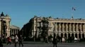 Place de la Concorde, Madeleine church, Fountain in Paris, France HD Footage