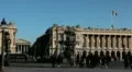 Place de la Concorde, Madeleine church, Fountain in Paris, France HD Footage