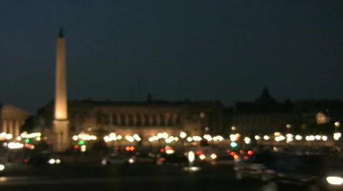 "Place de la Concorde" by night Stock Footage 452464