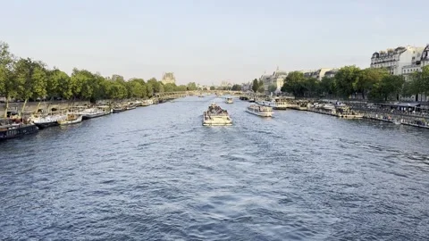 Place de la Concorde with Obélisque de Louxor in Paris view Stock Footage 337196876