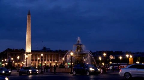 Place de la Concorde - Paris France Stock Footage 38176245