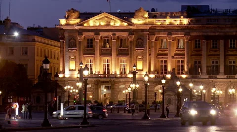 Place de la Concorde Paris France Stock Footage 43188986