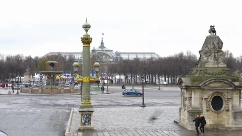 Place de la Concorde in Paris Video stock 94995522
