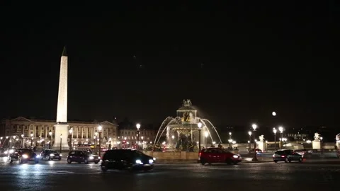 Place de la Concorde in Paris Stock Footage 203386404