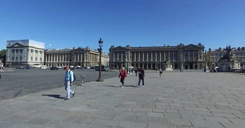Place de la Concorde place of execution during revolutions Paris, France Stock Footage 82863149