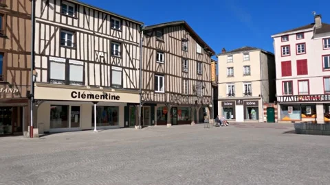 Place de la Republique in Chalons en Champagne city, France Video stock 153320795
