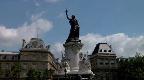 Place de la Republique Stock Footage 47534326