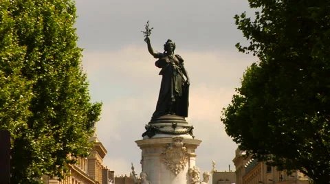Place de la Republique Stock Footage 47534343
