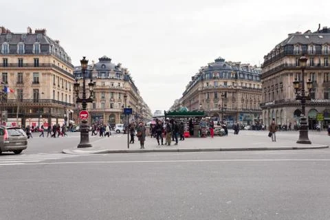 Place de l'opera (opera square) in paris Foto stock