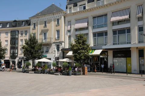 Place des epars in Chartres in Eure et Loir Stock Photos