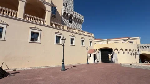 Place du Palais Monaco - Almost 360 Degree Pan Stock Footage 346565106