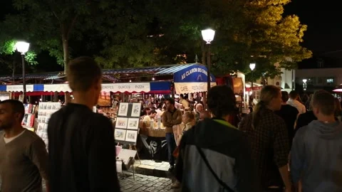 Place du Tertre Stock Footage 203385139