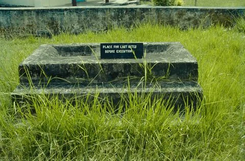 Place for last rite before execution , Cellular Jail , Andaman Islands , Indi Stock-Fotos