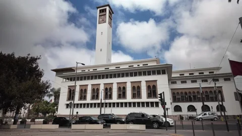 Place Mohammed V Casablanca Morocco in 4K – 10 July 2025 Stock Footage 312791103