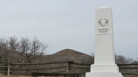 This is the Place monument Brigham Young Stock Footage 47974327