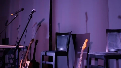 Place for musicians Stock Footage 111291181