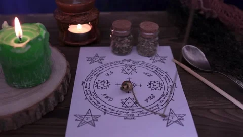 Place for Occult Witchcraft Stock Footage 130995665