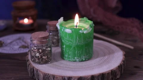 Place for Occult Witchcraft Stock Footage 130996231