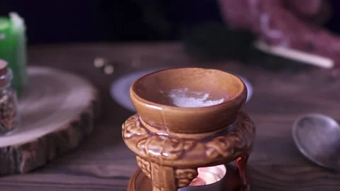 Place for Occult Witchcraft Stock Footage 130996665