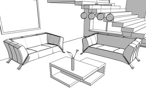 Place for rest Stock Illustration