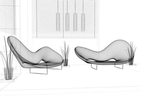 Place for rest Stock Illustration