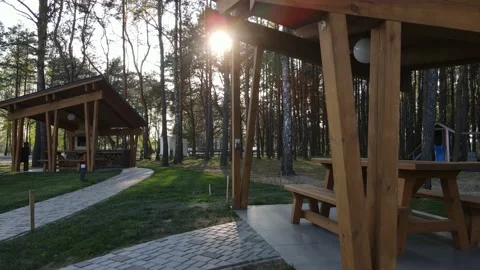 Place of rest on the road Stock Footage 194483256