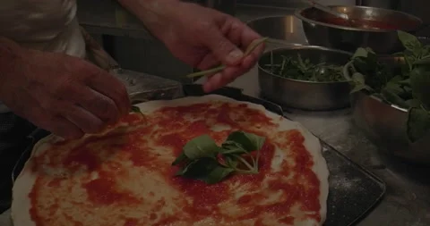 Place Rocket on Pizza Base Stock Footage 148130475