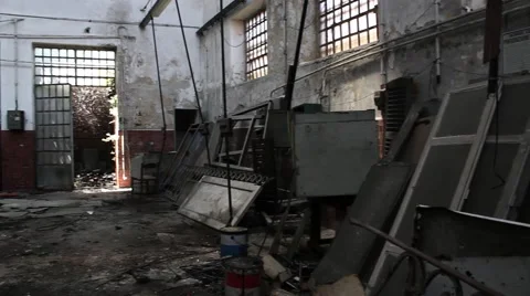 Place in ruins Stock Footage 43039896