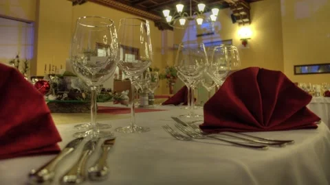 Place Setting Stock Footage 145397370
