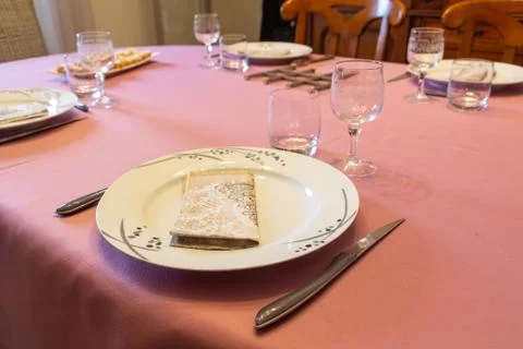Place setting for a party Stock Photos